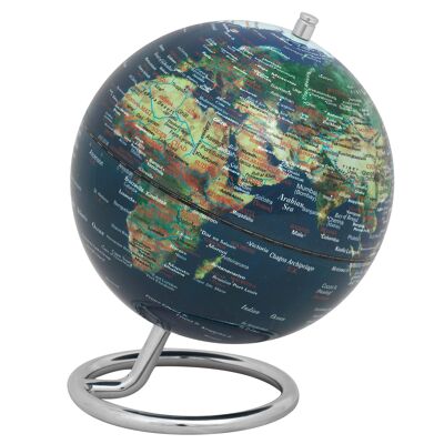 GALILEI globe, 13 cm diameter, dark blue, green