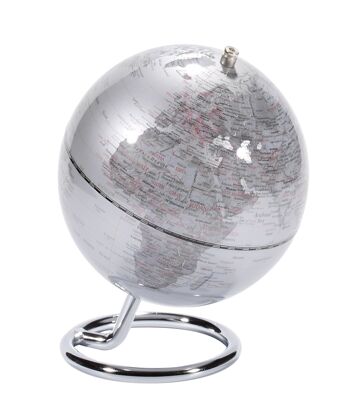 Globe GALILEI, diamètre 13 cm, argenté 1