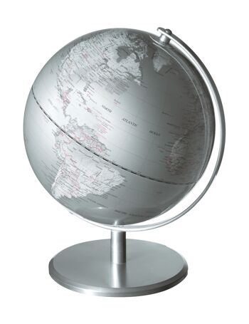 Globe PLANET, diamètre 25 cm, argent 1