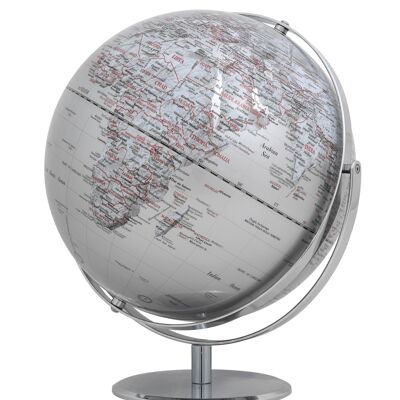 JURI globe, 30 cm diameter, silver