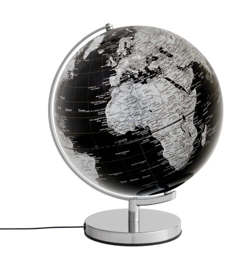 STELLAR LIGHT Globus, 30 cm Durchmesser, schwarz, silberfarben