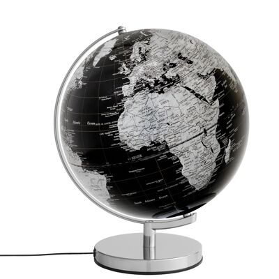 STELLAR LIGHT Globus, 30 cm Durchmesser, schwarz, silberfarben