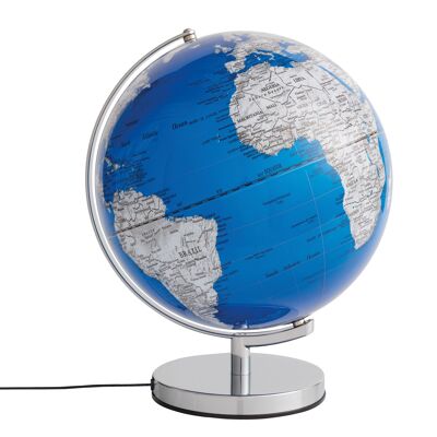 Globe STELLAR LIGHT, diamètre 30 cm, bleu, argent