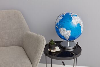 Globe STELLAR LIGHT, diamètre 30 cm, bleu, argent 7