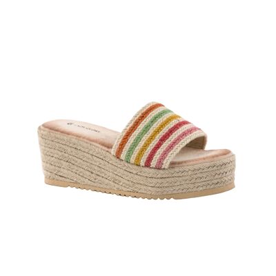 Jute platform sandals