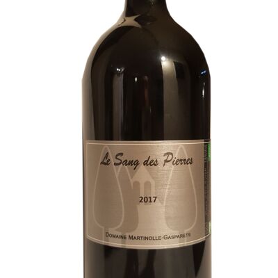 MAGNUM ORGANIC Artisanal red wine LE SANG DES PIERRES 2017 100% Syrah