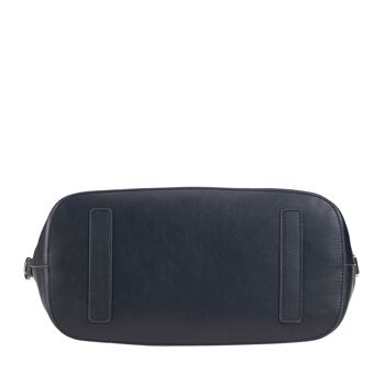 DUDU Sac à main cabas femme taille moyenne marine 5