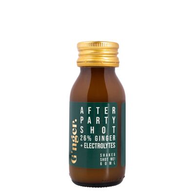 G'nger Afterparty 26% Ginger | Organic | 250ml | gingershot