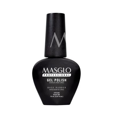 Semi-permanent rubber base coat MASGLO GEL POLISH 14 ml