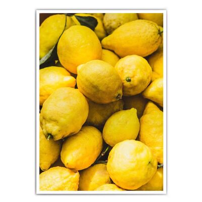 Citrons d'Italie - affiche de cuisine