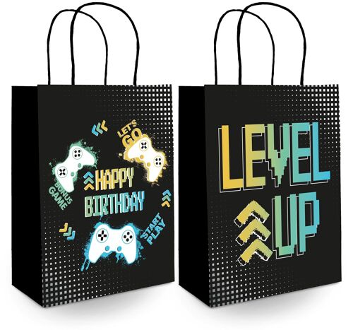 Gift Bags - Level Up - 20 x 27 cm - 6 pieces