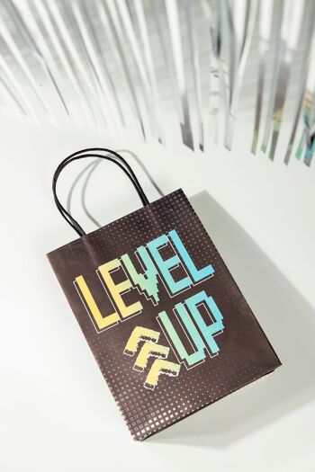 Sacs cadeaux - Level Up - 20 x 27 cm - 6 pièces 2