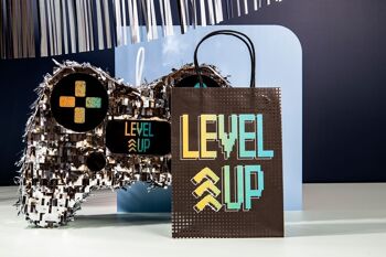 Sacs cadeaux - Level Up - 20 x 27 cm - 6 pièces 6