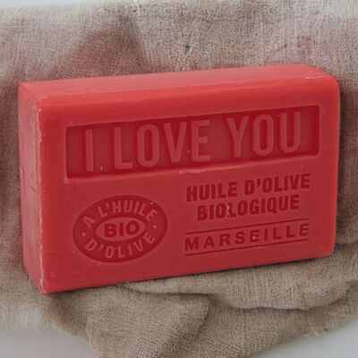 SAVON À L'HUILE D' OLIVE BIO I LOVE YOU