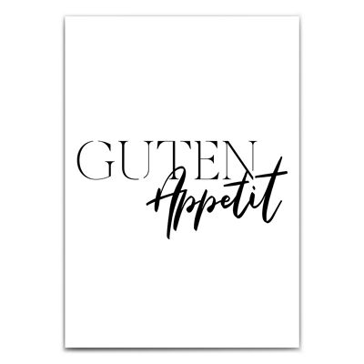 Bon appétit - affiche de cuisine