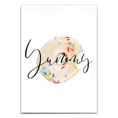 Yummy donut poster for the kitchen
