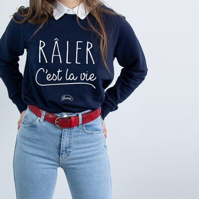 NAVY-SWEATSHIRT FÜR DAMEN RAULER IST LEBEN