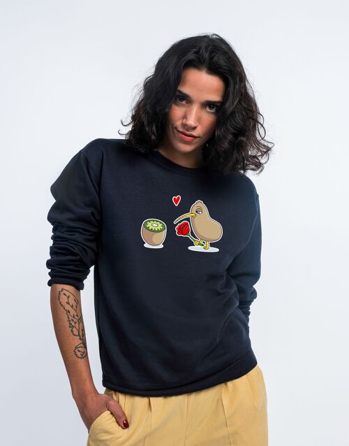 SWEAT NAVY FEMME KIWI