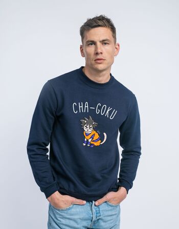 SWEAT NAVY HOMME CHAT GOKU