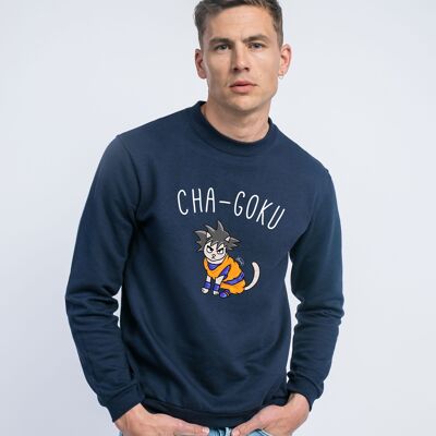 SWEAT NAVY HOMME CHAT GOKU
