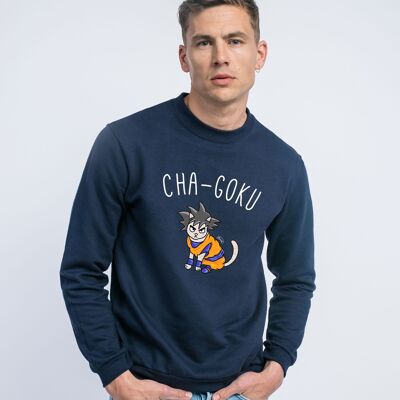 SUDADERA HOMBRE MARINO CAT GOKU