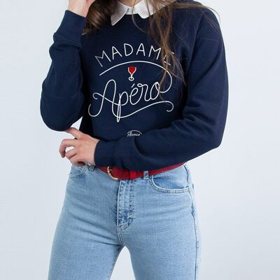 SUDADERA MUJER MARINO MADAME APERO