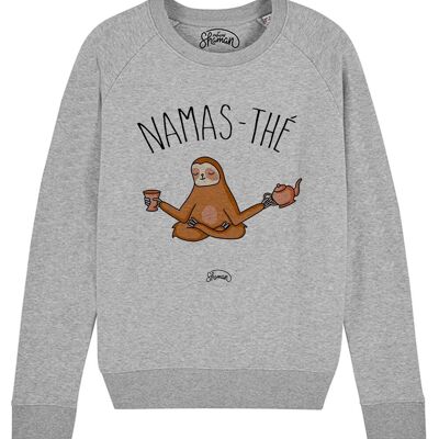 SWEAT GRIS CHINE FEMME NAMASTHE