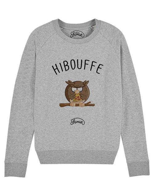 SWEAT GRIS CHINE FEMME HIBOUFFE