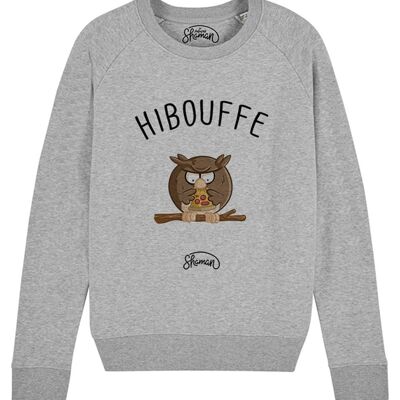 SWEAT GRIS CHINE FEMME HIBOUFFE