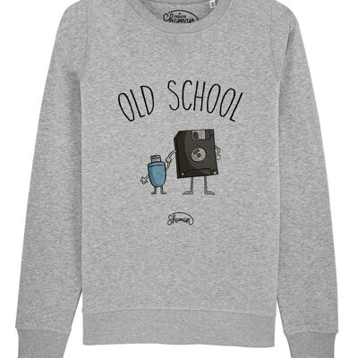 SUDADERA HOMBRE GRIS CHINA OLD SCHOOL