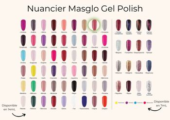 Vernis Comica semi permanent MASGLO GEL POLISH 14 ml 2