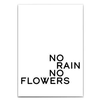 Pas de pluie, pas de fleurs disant image 1
