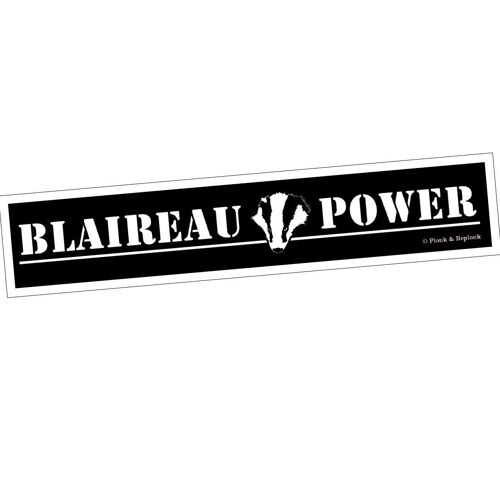Autocollant - Blaireau Power.