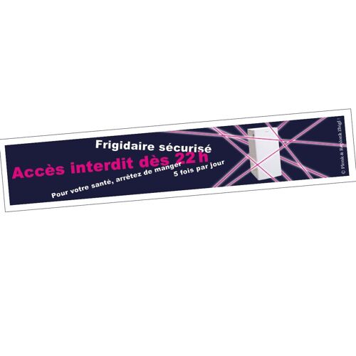 Sticker autocollant - Frigidaire sécurisé.