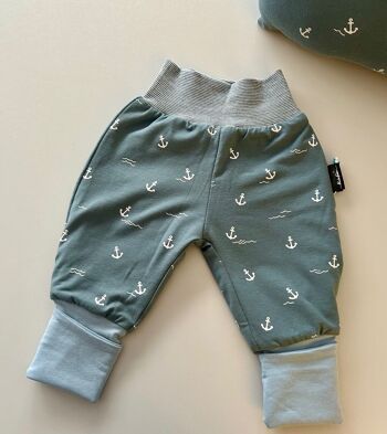 Joli pantalon réversible Legi avec petites ancres look 2en1 2