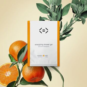 Gel douche énergie mandarine + sauge recharge 25g 7