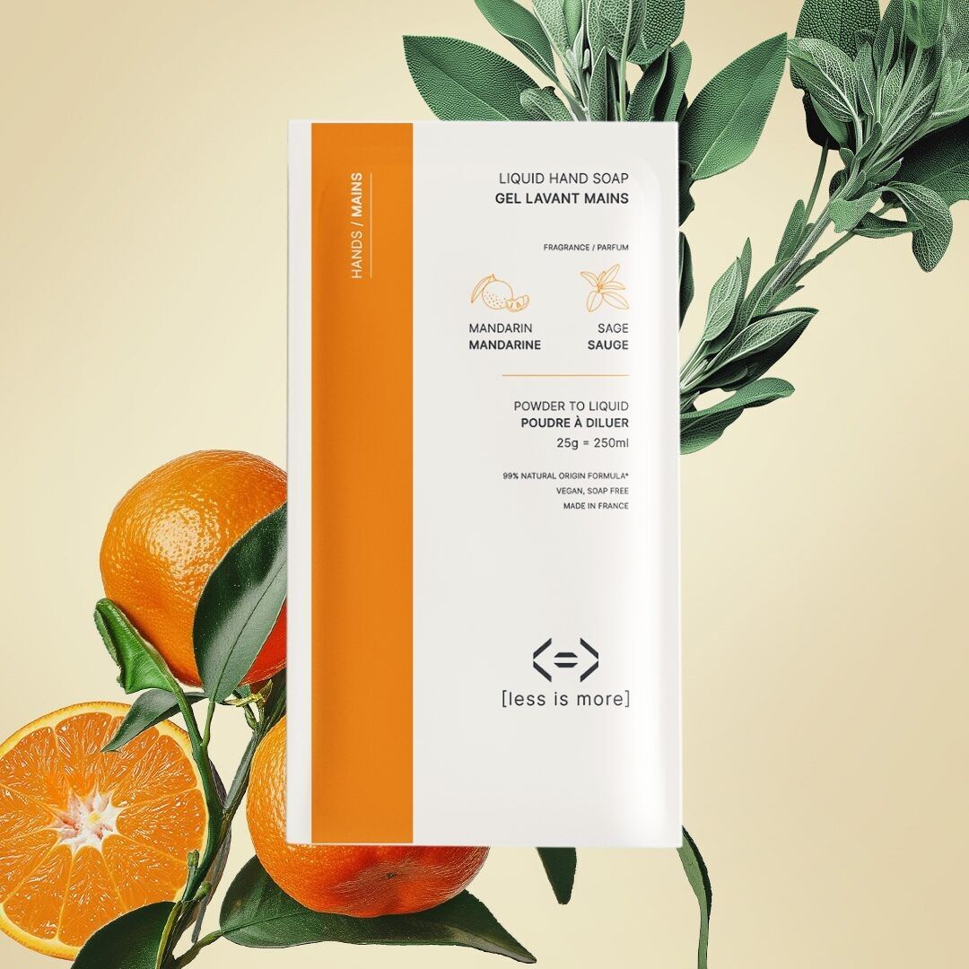 Gel lavant mains [mandarine+sauge] éco-recharge 25g pour 250ml
