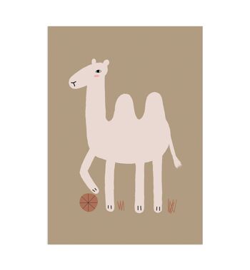 Camel Animal Kids Poster, papier écologique et emballage 1