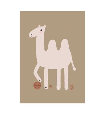 Camel Animal Kids Poster, papier écologique et emballage 2