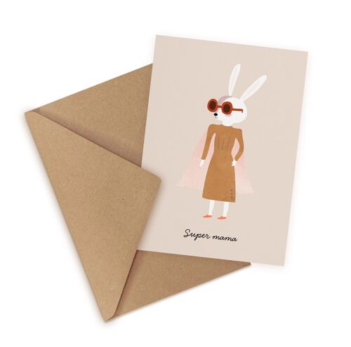 Super Mama Card, Eco-Conscious Greeting Card
