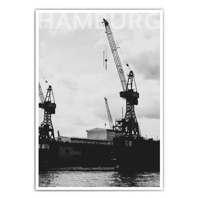 Poster del porto di Amburgo