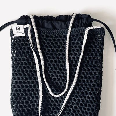 Hand-woven summer net bag