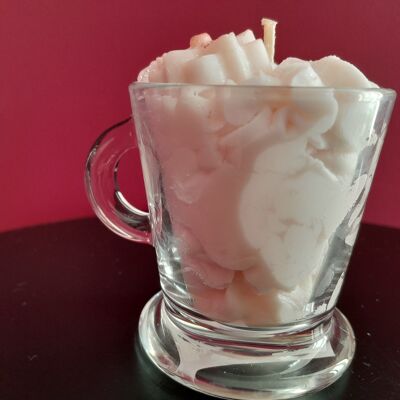 Cotton flower scented cup candle
