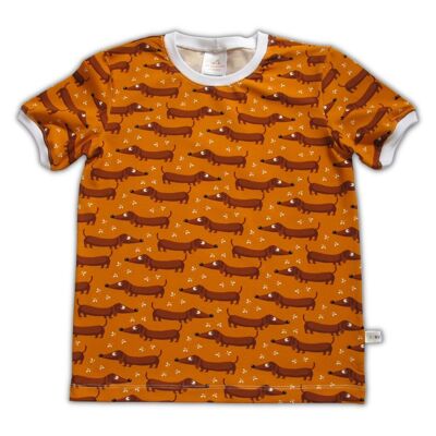 Camiseta de punto de algodón orgánico Sausage Dogs