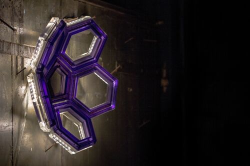 Lampada applique luce indiretta C5 - alimentazione parete, viola