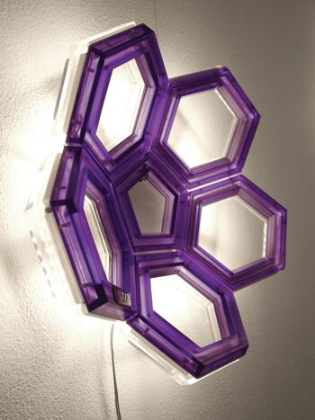 Applique à lumière indirecte C5 - alimentation murale, violette 2
