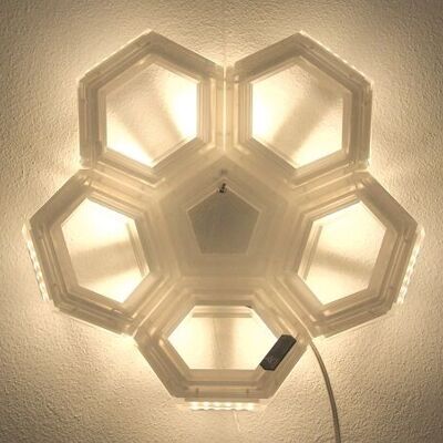 C5 indirect light wall lamp - ground powered, white