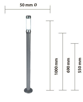 Lanterne de jardin ONLINE 50 - blanc, h55 4