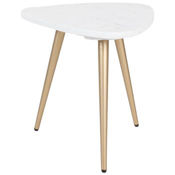 Table basse Milou – Marbre – 40 cm – Doré 1