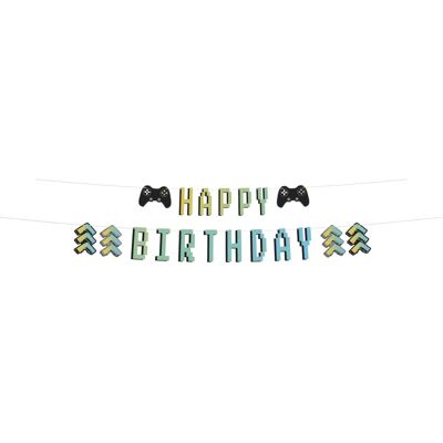 Letter Banner Set - "Happy Birthday" - Level Up - 1.5 meters